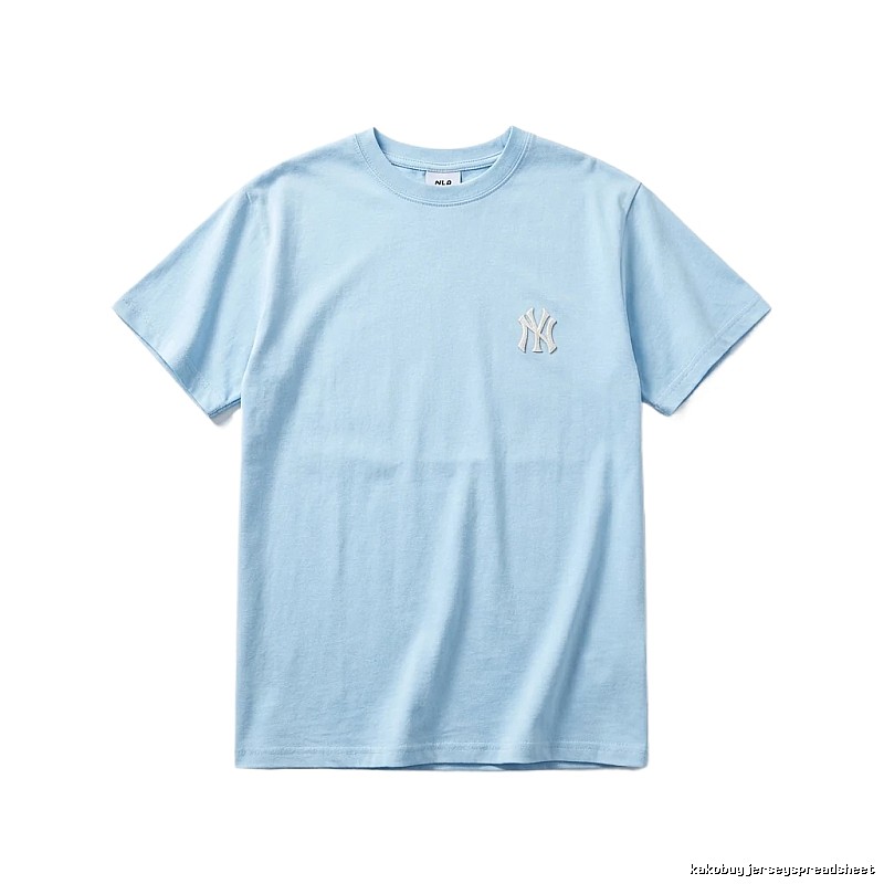 MLB Classic Simple Style Light Blue T-shirt