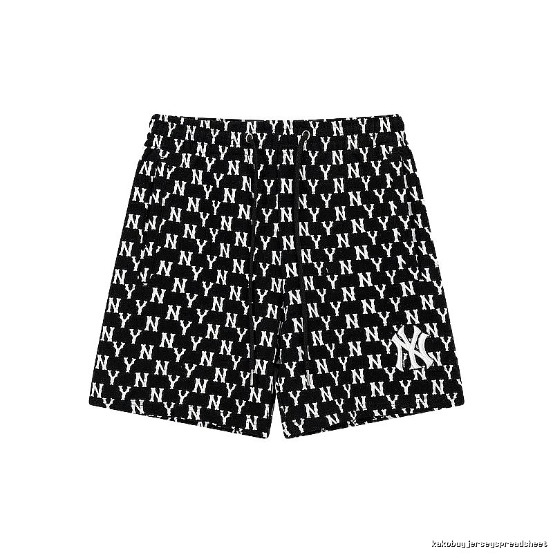 MLB full - print style black shorts