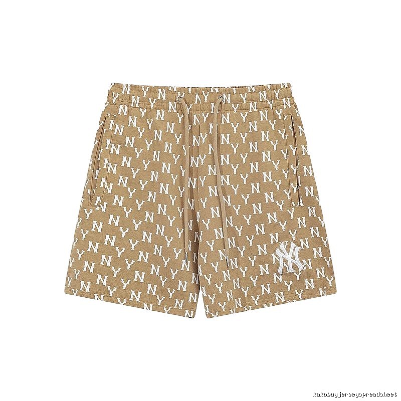 MLB Full-Printed Casual Khaki Shorts