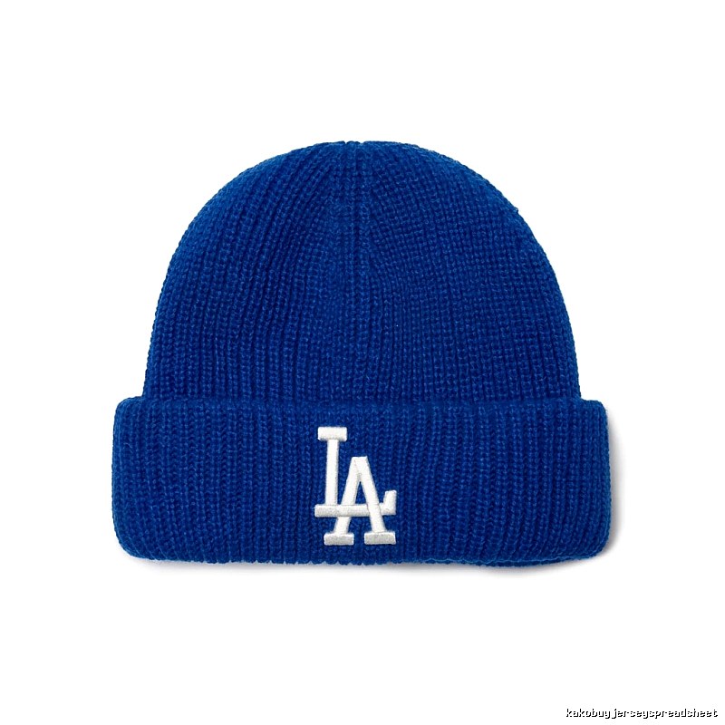MLB LA Series Simple Style Blue Hat