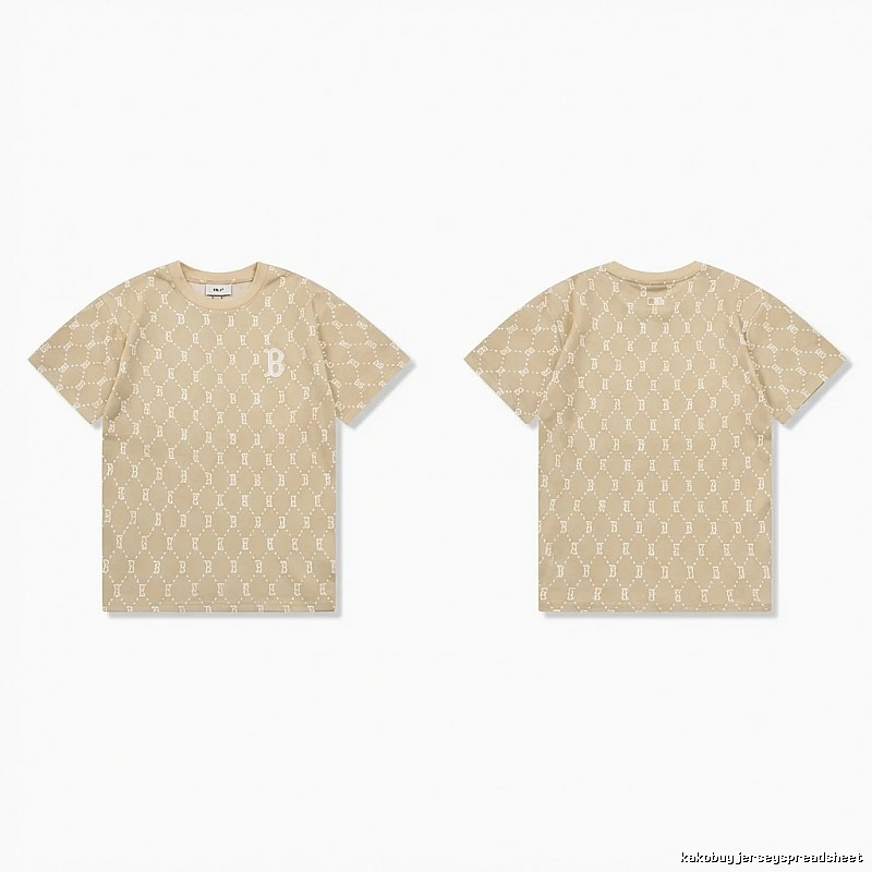 MLB Old Flower Style Beige T-shirt