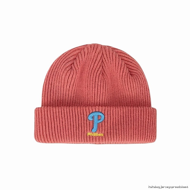 MLB Philadelphia team simple style pink hat