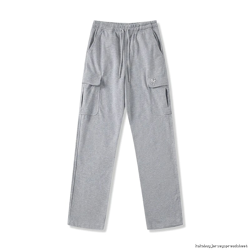 MLB utility-style grey long trousers
