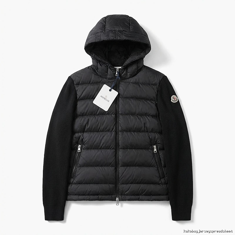 Moncler black stylish down jacket