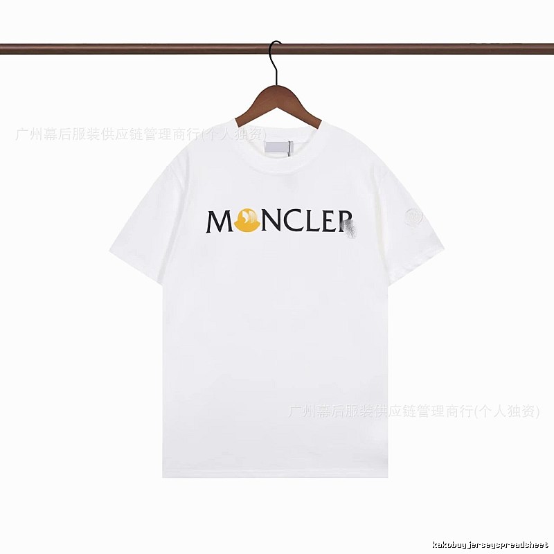 Moncler Printed Casual White Short-sleeve T-shirt