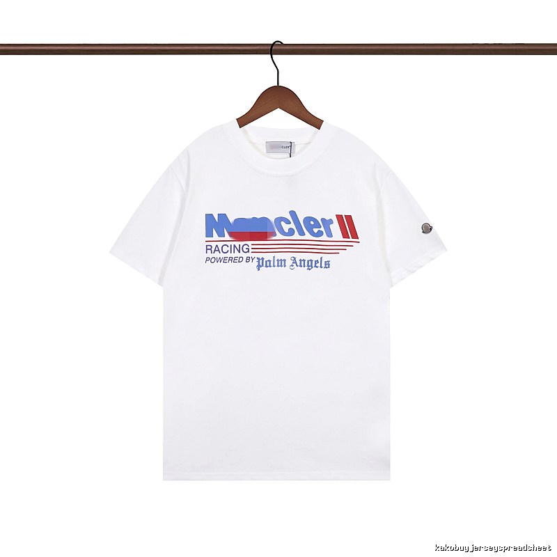 Moncler Racing Co-branded Street Style White T-Shirt