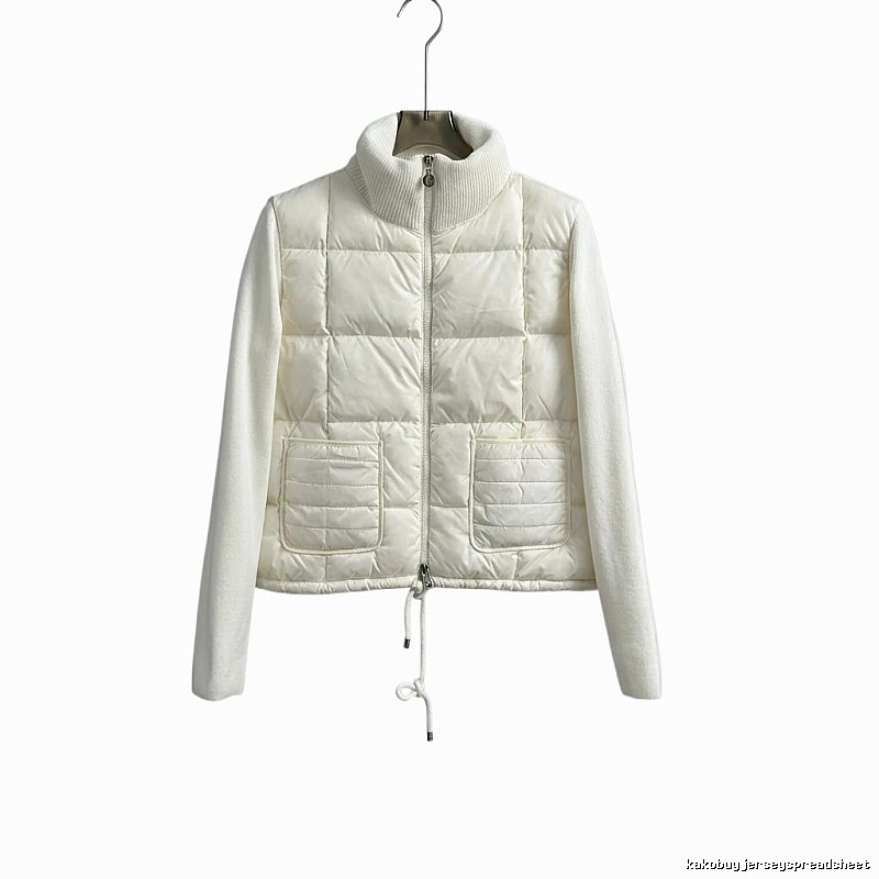 Moncler retro-style white down jacket