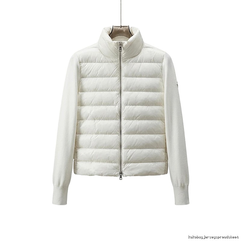 Moncler short stylish white down jacket
