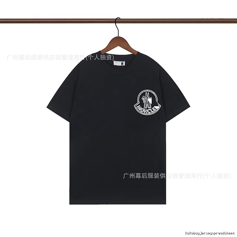 Moncler Trendy Printed Black T-Shirt