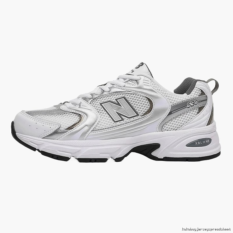 New Balance 530 retro-style white shoes