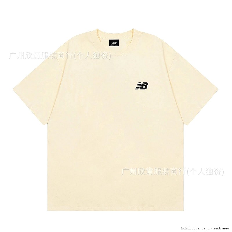 New Balance Casual Minimalist Beige Short-sleeve T-shirt