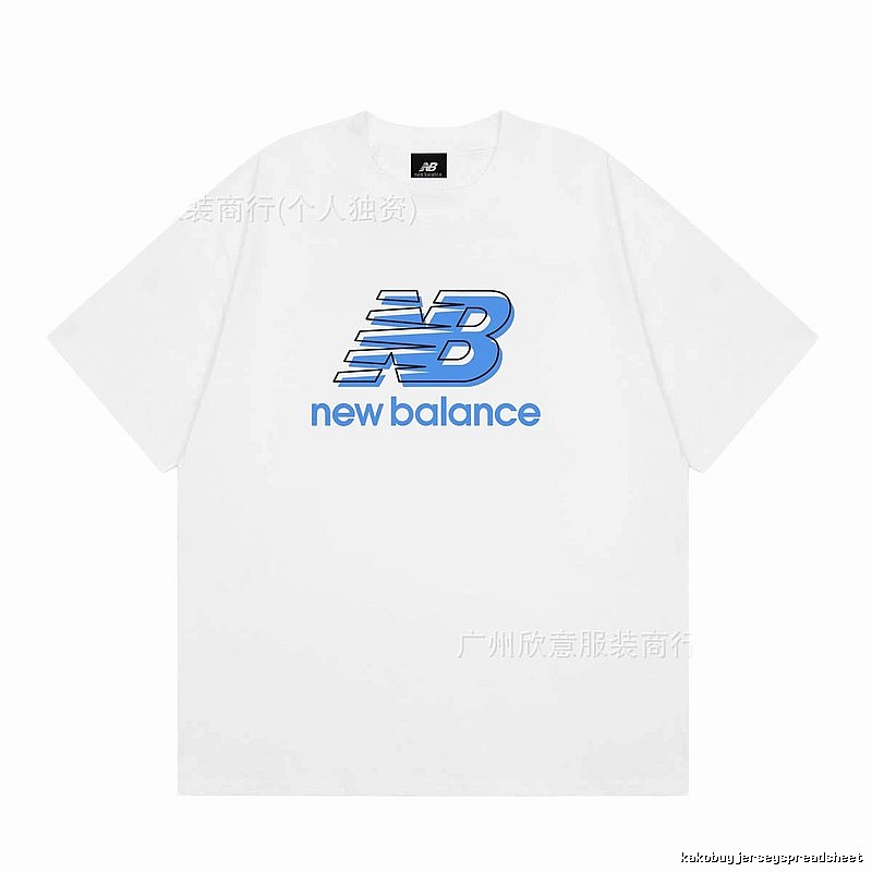 New Balance Casual Printed White Short-sleeve T-shirt
