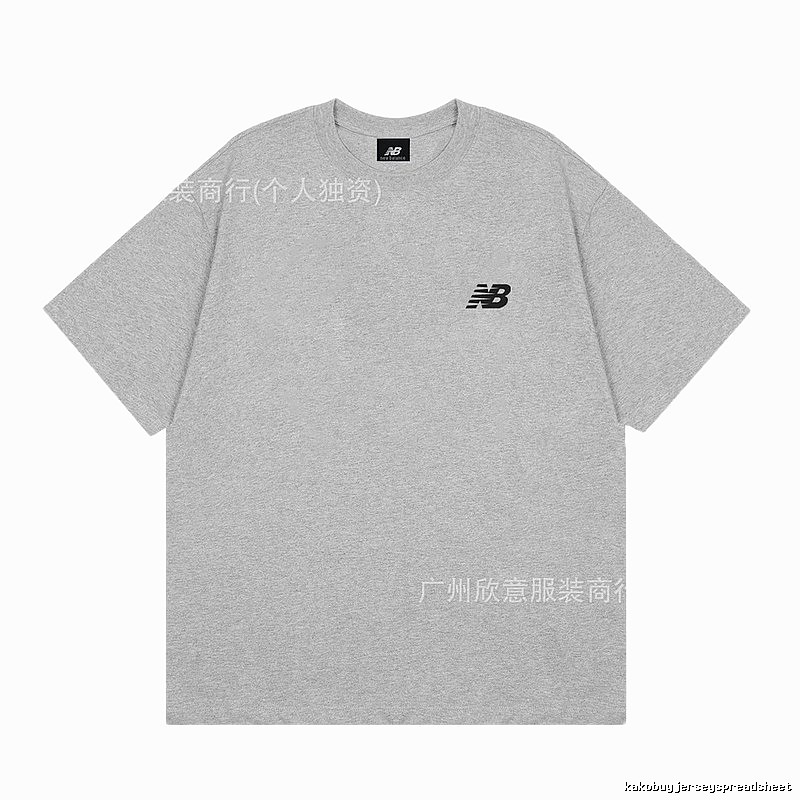 New Balance Classic Casual Style Grey T-Shirt