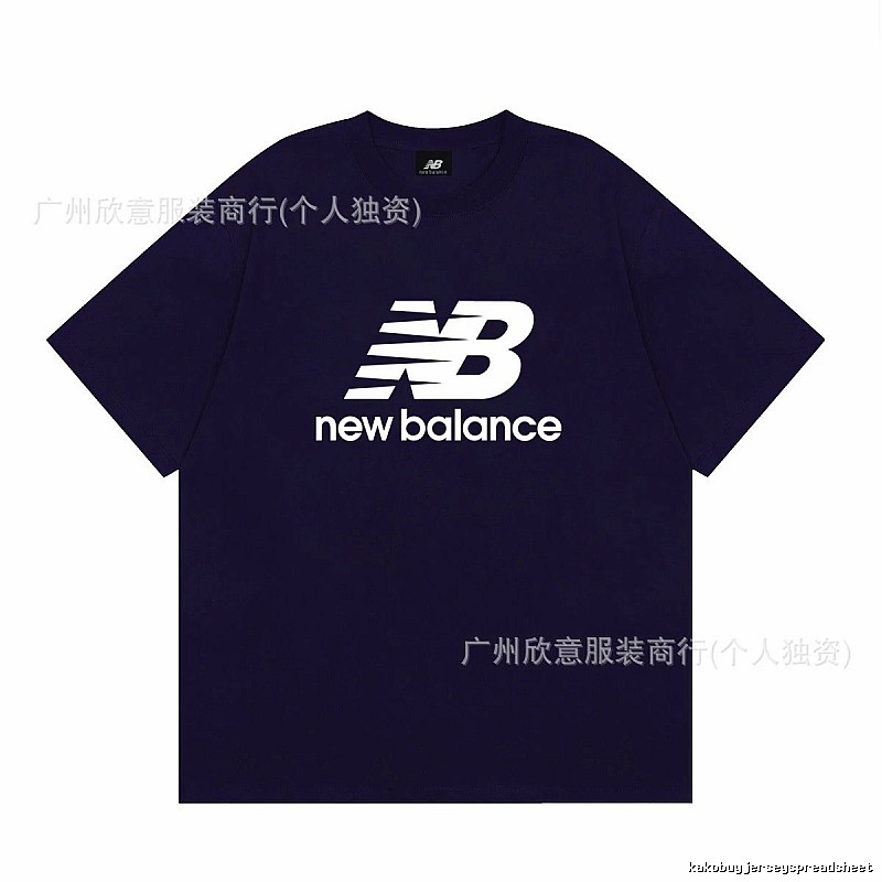 New Balance Printed Casual Navy Short-sleeve T-shirt