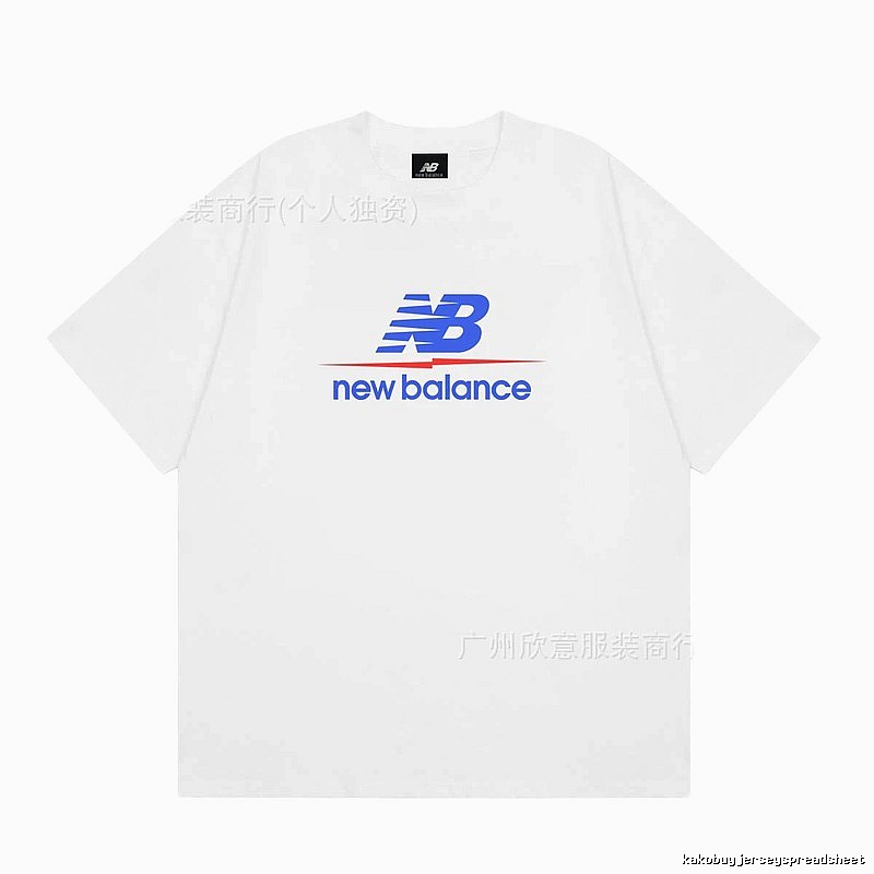 New Balance Printed Casual Style White T-shirt