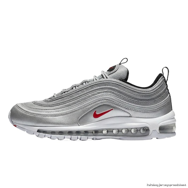 Nike Air Max 97 Silver and White Trendy Shoes
