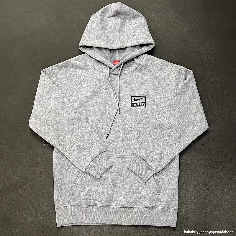 Nike Gray Zip Hoodie Clean Colorway Swoosh