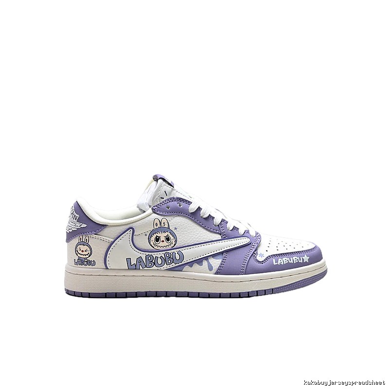 Nike LABUBU Co-branded Purple and White Sports Shoes