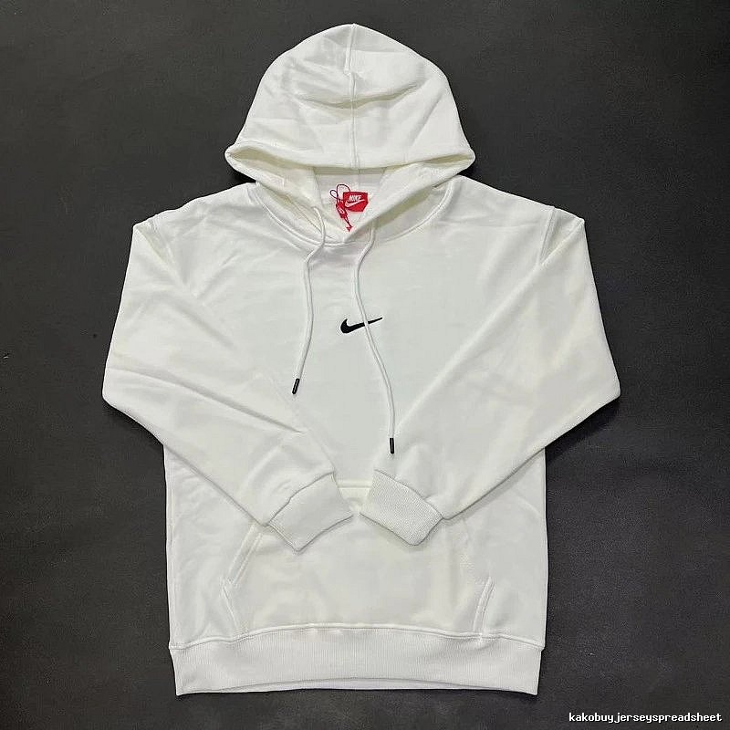 Nike Small-Logo Detail White Zip Hoodie Resort Wear Swoosh