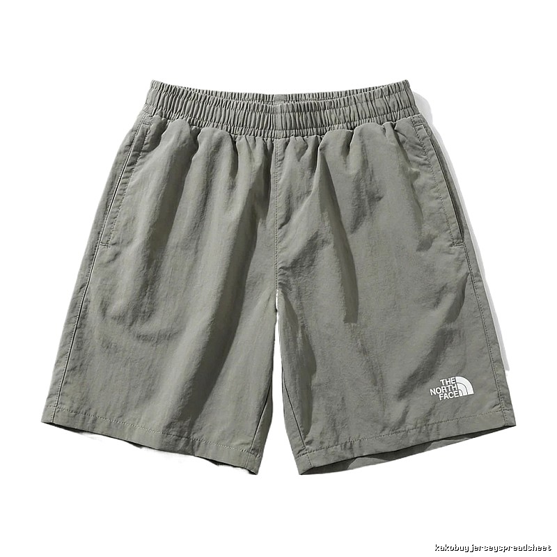 North Face casual style gray-green shorts