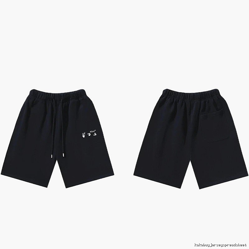 Off-White 016 Style Black Trendy and Cool Shorts