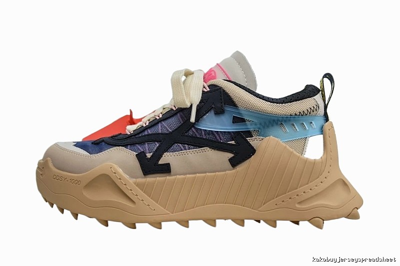 Off-White casual style beige sports shoes