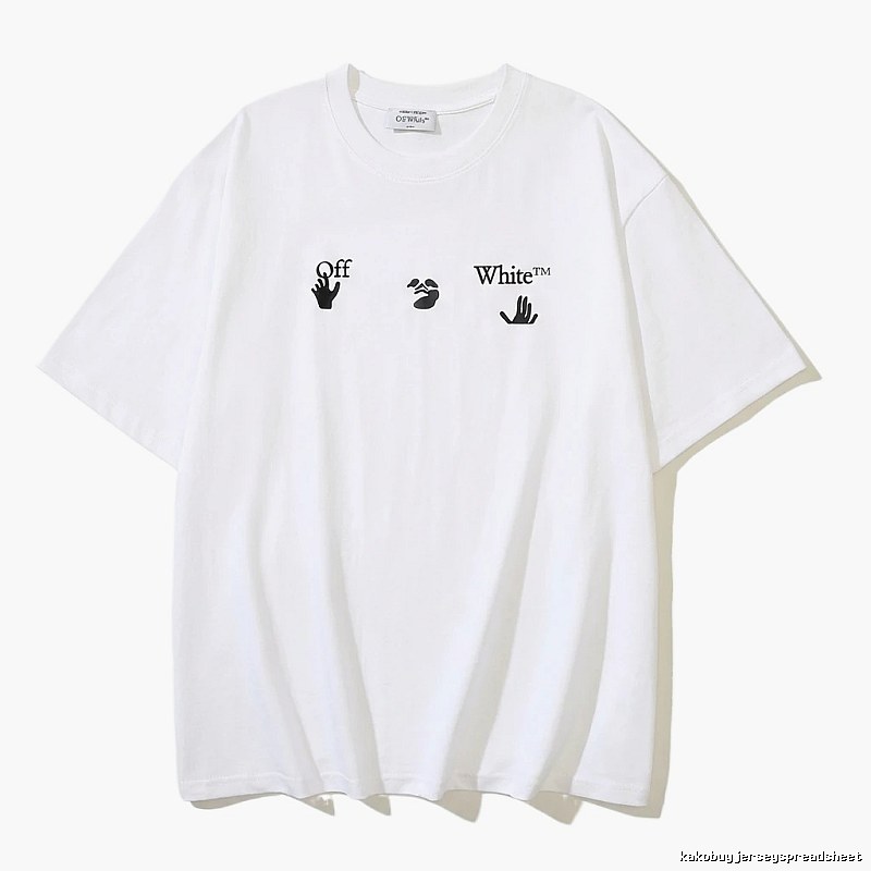 Off-White Gesture Print Style White T-shirt