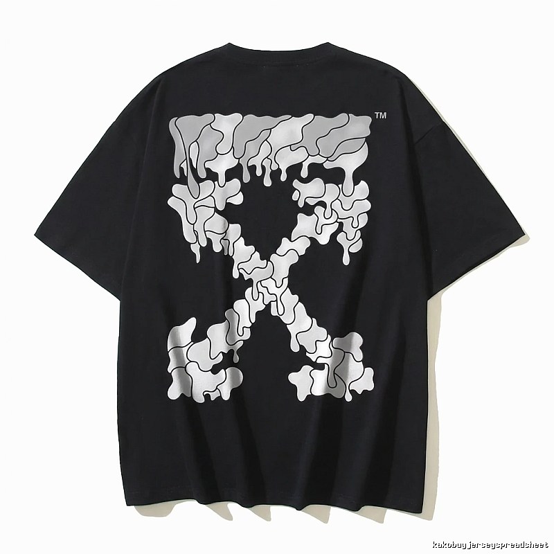 Off-White Lava Style Black T-shirt