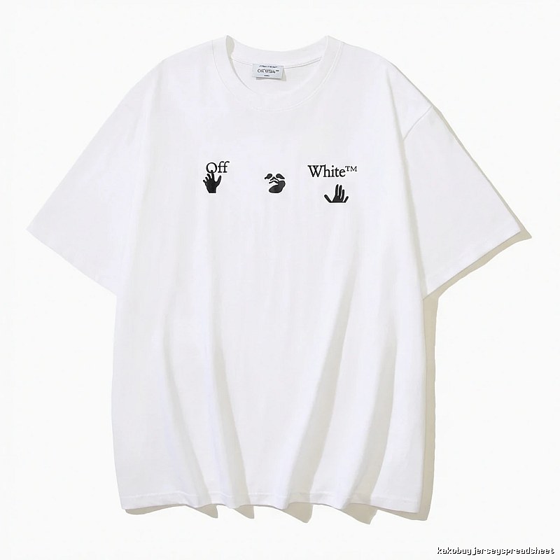Off-White minimalist style white T-shirt