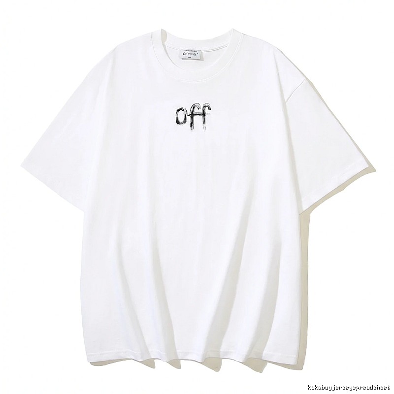 Off-White minimalist style white T-shirt