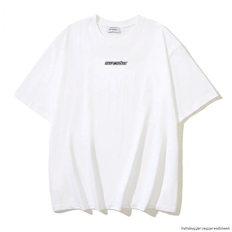 Off-White minimalist style white T-shirt