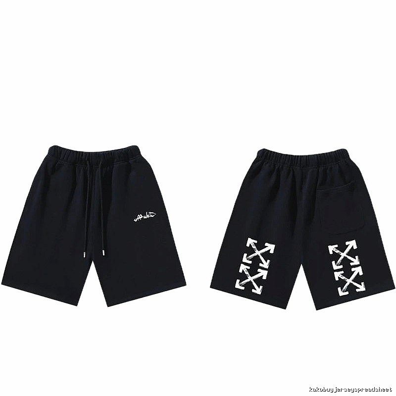 Off-White Style 009 Trendy Cool Black Shorts