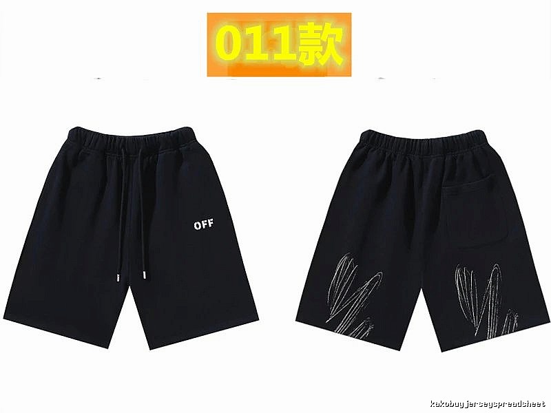 Off-White Style 011 Trendy Black Shorts