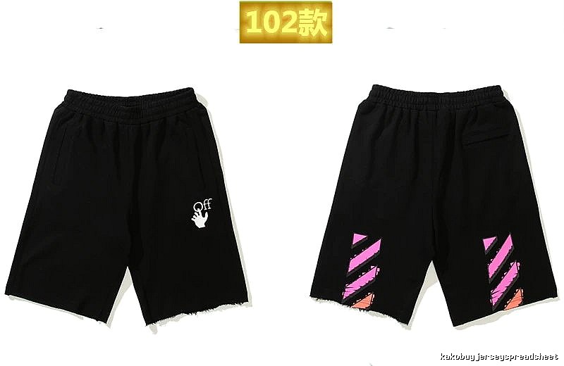 Off-White trendy and cool style black shorts
