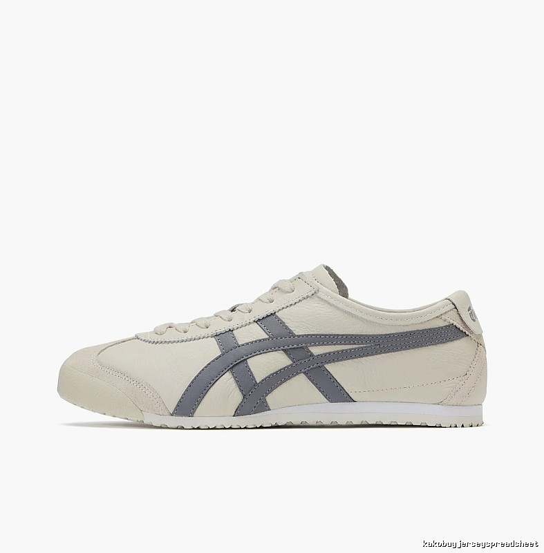 Onitsuka Tiger retro-style gray and white sports shoes