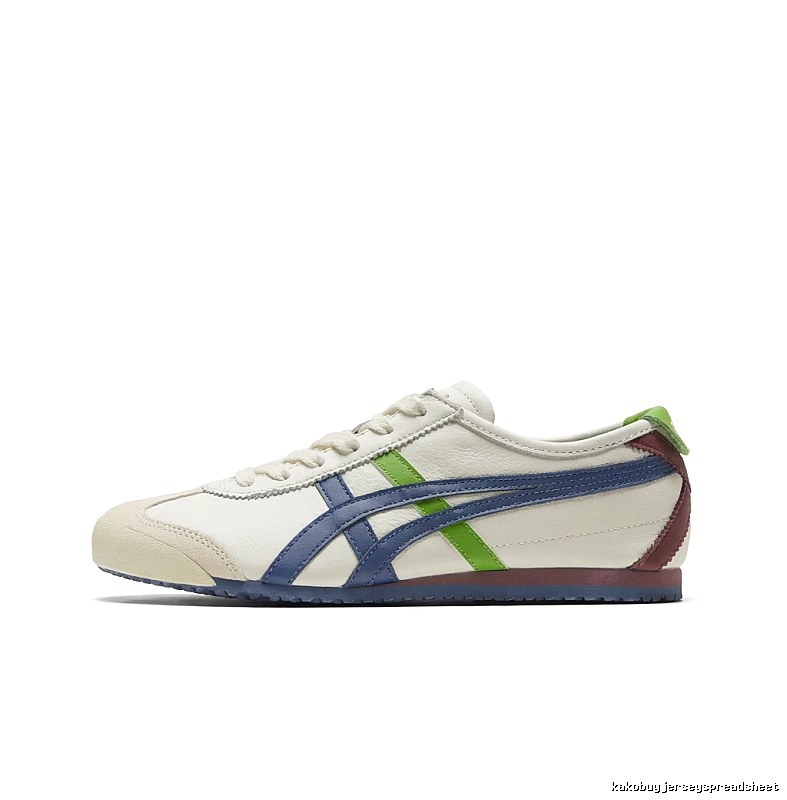 Onitsuka Tiger retro - style white shoes.