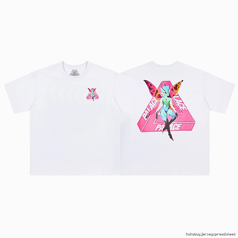 Palace Elf Print Street Style White Short-sleeve T-shirt