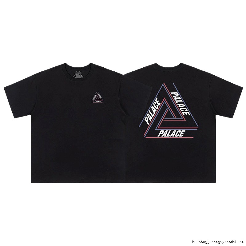 Palace Triangle Print Street Style Black T-shirt