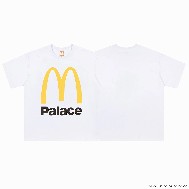 Palace x McDonald's Co-branded Street Style White Short-sleeve T-shirt