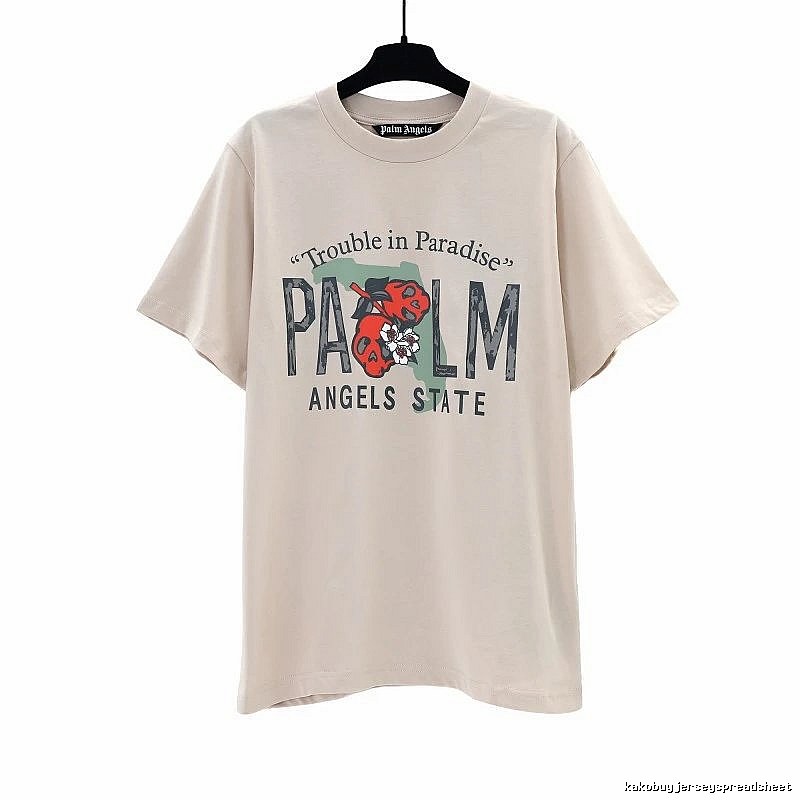 Palm Angels Casual Logo T-shirt White Palm Tree for Streetwear Looks