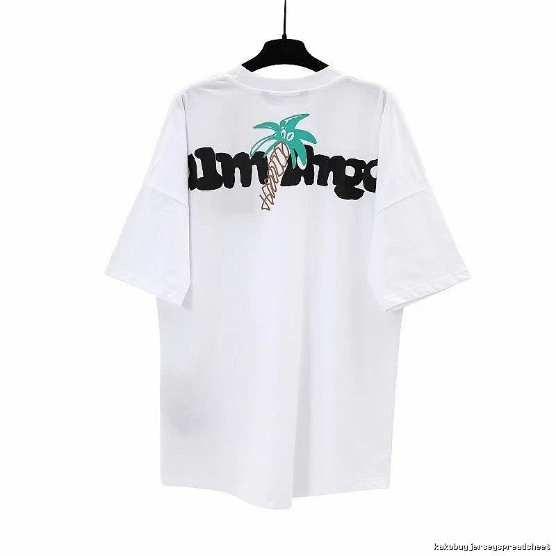 Palm Angels Classic Logo T-shirt White Palm Tree for Daily Styling