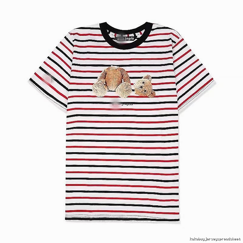 Palm Angels Lightweight Bear graphic T-shirt White Colorful Bear for Trend Styling