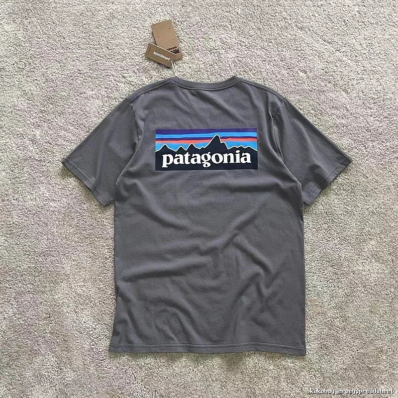 Patagonia Dark Gray Logo T-Shirt Commuter Look Graphic