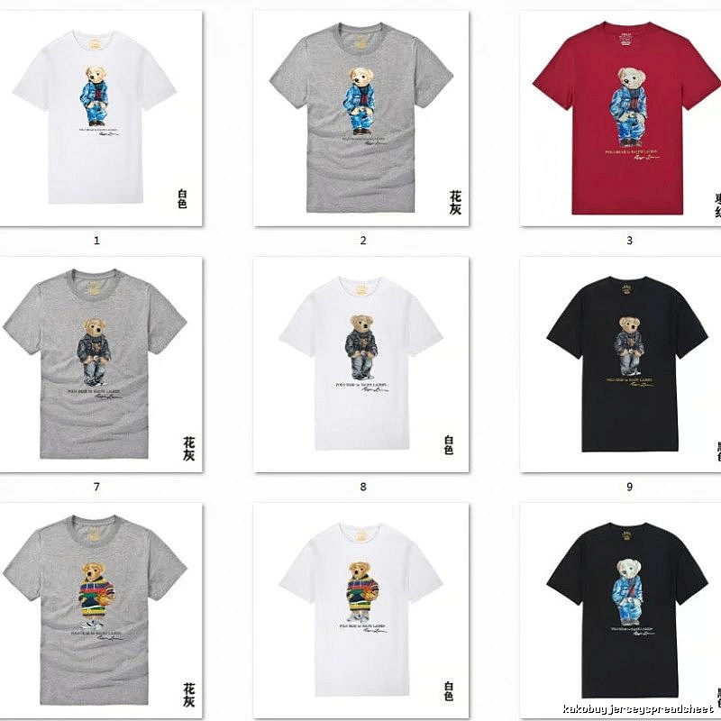 Ralph Lauren Bear Trend Brand Ash-Grey T-shirt