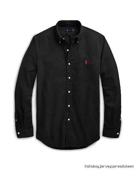 Ralph Lauren Black Button-Down Shirt Weekend Wear