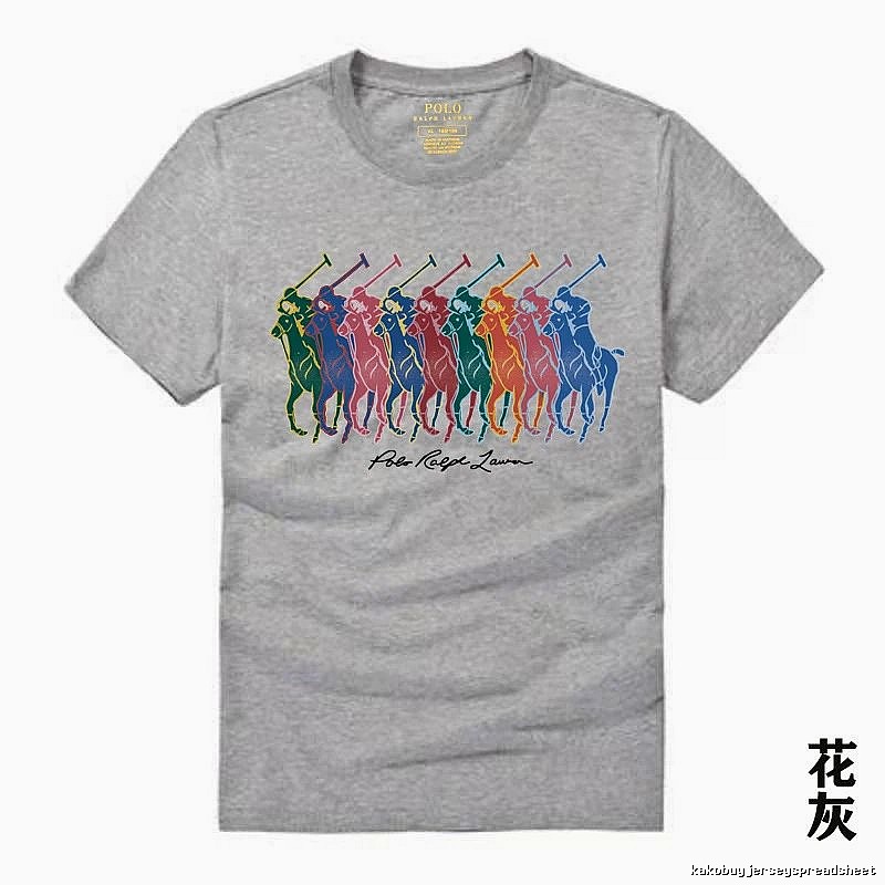 Ralph Lauren heathered grey polo-style T-shirt