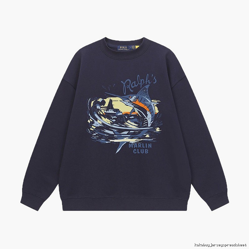 Ralph Lauren Marin Club Navy Blue Sweatshirt
