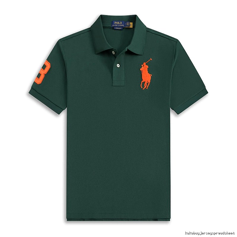 Ralph Lauren Polo American retro style dark green shirt