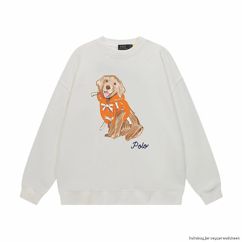 Ralph Lauren Polo Cute Pet Style White Sweatshirt