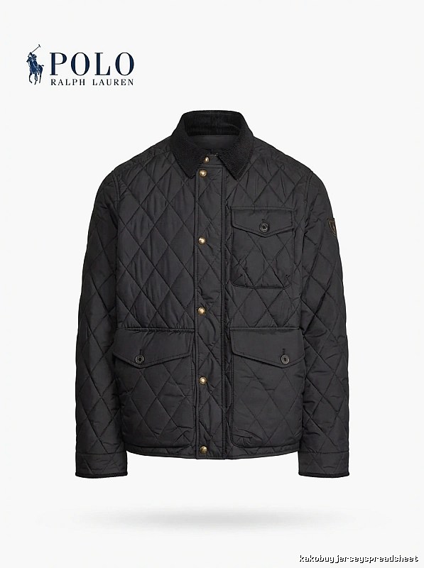 Ralph Lauren Polo Series Black Quilted Cotton Jacket